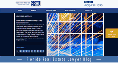 Desktop Screenshot of floridarealestatelawyerblog.com