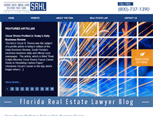 Tablet Screenshot of floridarealestatelawyerblog.com